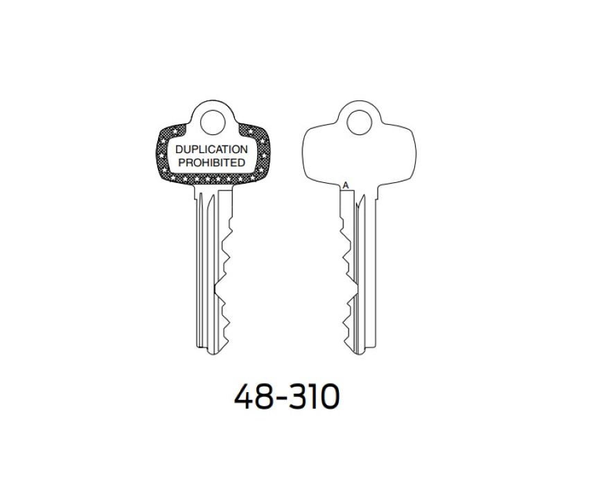 SCHLAGE 48-310 GRN CUT KEY FOR CONSTRUCTION CORES GREEN
