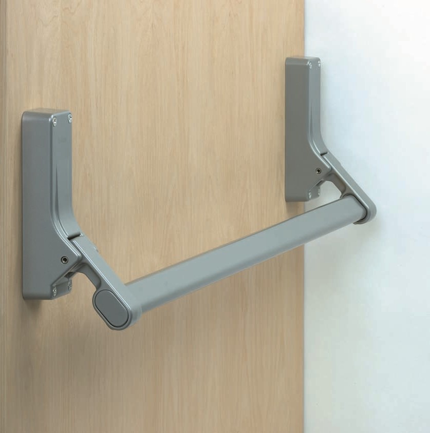 FSH BRITON B370 SERIES EXIT DEVICE SINGLE PANIC MORTICE LATCH SILVER EXIT ONLY SUITS LEGGE 990 MORTICE LOCKS