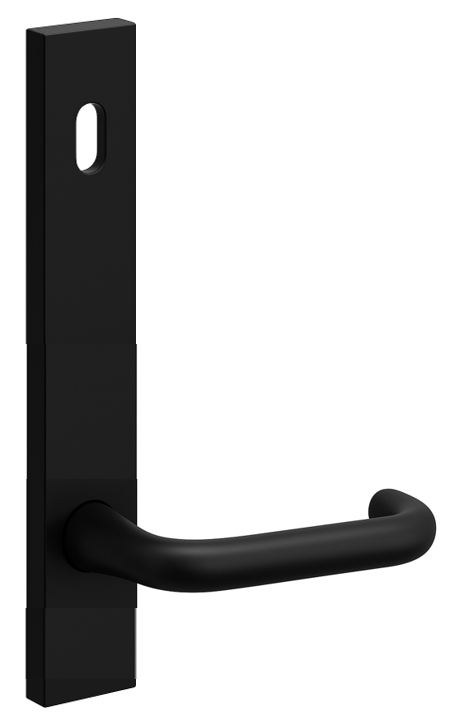 FSH 5300 MARINE SERIES INTERNAL SLIM DOOR FURNITURE WITH TURN SNIB ALPHA 29 LEAVER MATTE BLACK SUIT LEGGE 995MF SERIES LOCKS 35-50MM DOOR THICKNESS