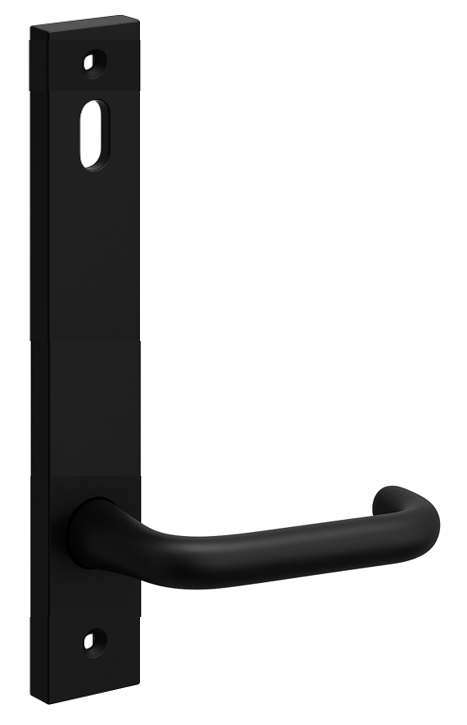 FSH 5300 MARINE SERIES INTERNAL SLIM DOOR FURNITURE WITH TURN SNIB ALPHA 29 LEAVER MATTE BLACK SUIT LEGGE 995MF SERIES LOCKS 35-50MM DOOR THICKNESS 185HX25WX58D (MM)