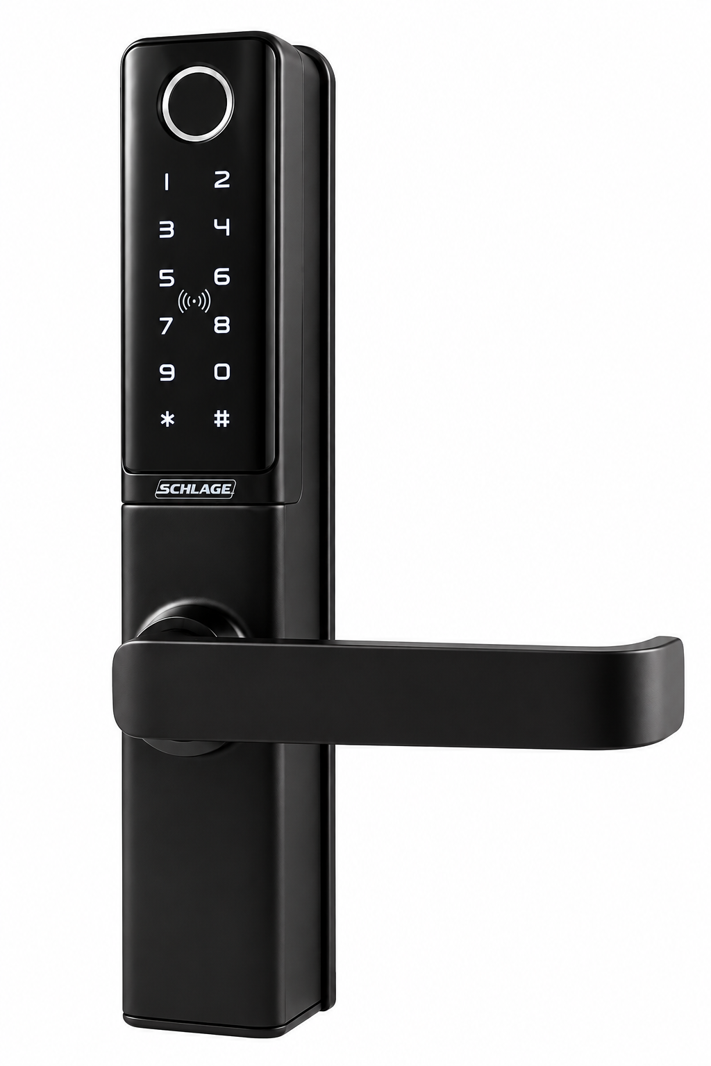SCHLAGE SCEBZ700MB ENCORE COMMERCIAL SMART LOCK FINGERPRINT KEYPAD MIFARE BLE IP65 MATTE BLACK