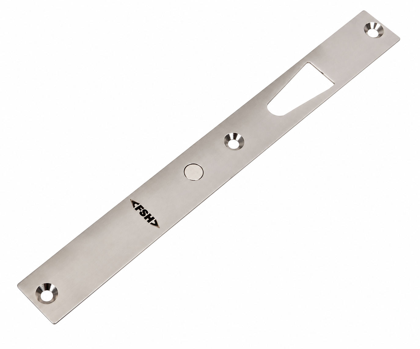 FSH VE1260S-ST9 STRIKE PLATE 35MM VE1260 SERIES 9MM MISALIGNMENT MIN 40MM DOOR THICKNESS SQUARE EDGE SILVER