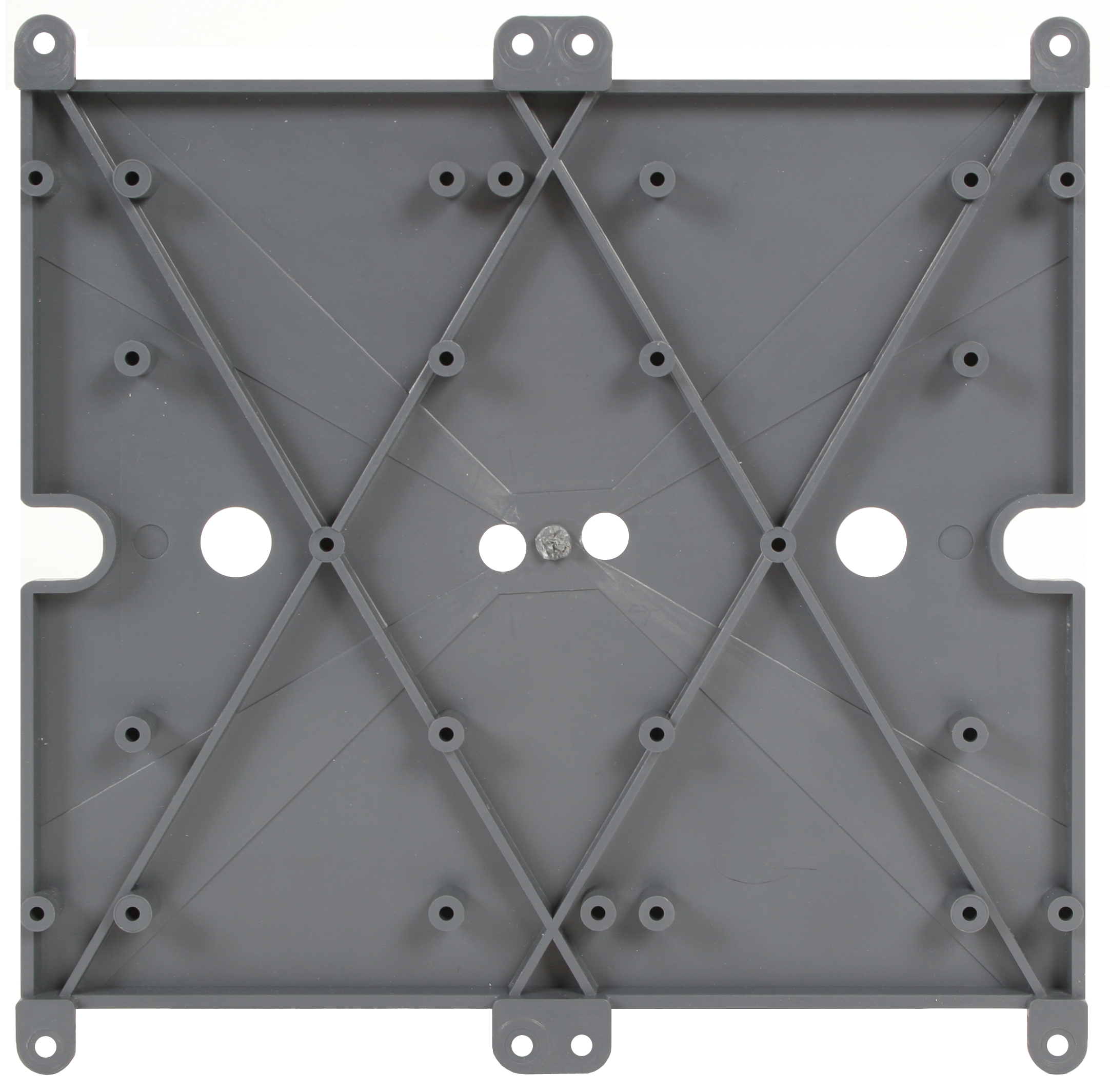 GALLAGHER SMB FULL-FOOTPRINT MOUNTING PLATE SUITS 1 x FULL FOOTPRINT/ 2 x HALF FOOTPRINT/ 4 x QUARTER FOOTPRINT PCBs GREY PLASTIC