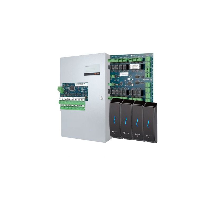 GALLAGHER SMB 4 DOOR EXPANSION KIT INCLUDES 4x T15 BLACK READERS 1x HBUS 8PORT HUB 1x SMB HBUS MODULE WITH 16x INPUT 16x OUTPUT 1x DUAL ENCLOSURE 1x POWER SUPPLY 1x MOUNTING PLATE KIT 1x TAMPER 1x WIRING LOOM