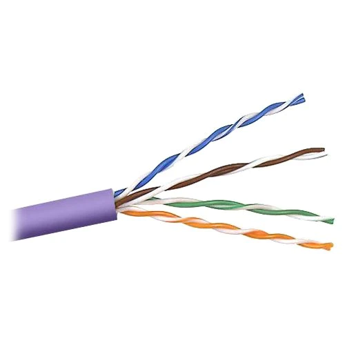 CAT5E 24AWG 4 PAIR TWISTED UNSCREENED PVC SHEATH 300M PURPLE