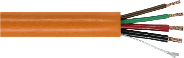 DATA CABLE 2x 14/0.20 & 2x 24/0.20 4 CORE STRANDED UNSCREENED PVC SHEATH 300 ORANGE