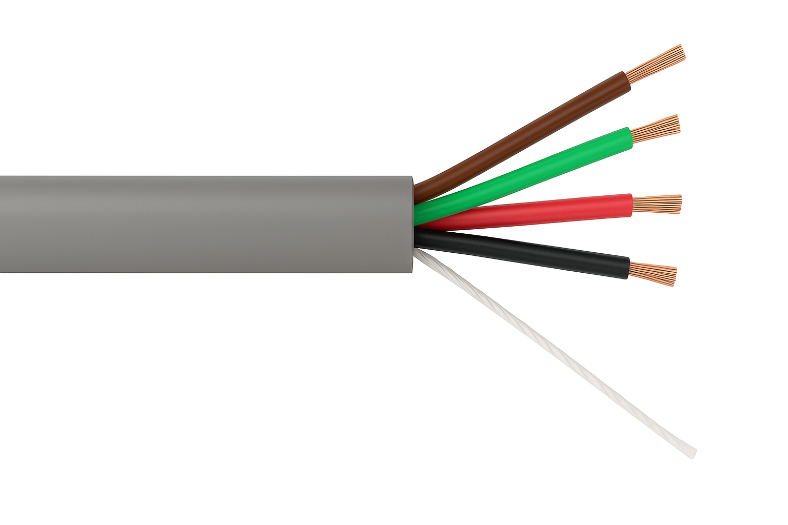 SECURITY BUS CABLE 2x 14/0.20 & 2x 24/0.20 4 CORE STRANDED UNSCREENED PVC SHEATH 300M GREY