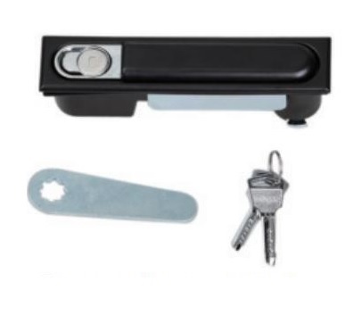 GLOBAL SPARE LOCK & KEY SET TO SUIT FSR RACKS METAL SILVER/BLACK