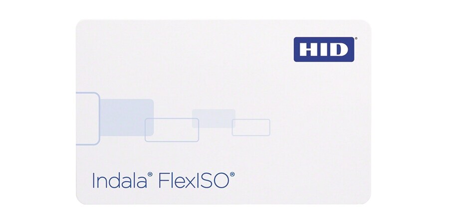 HID INDALA FPISO FLEXISO ISO PROX CARD PASSWORD PROTECTED 125KHZ WHITE 86Hx54Wx0.73D (MM)