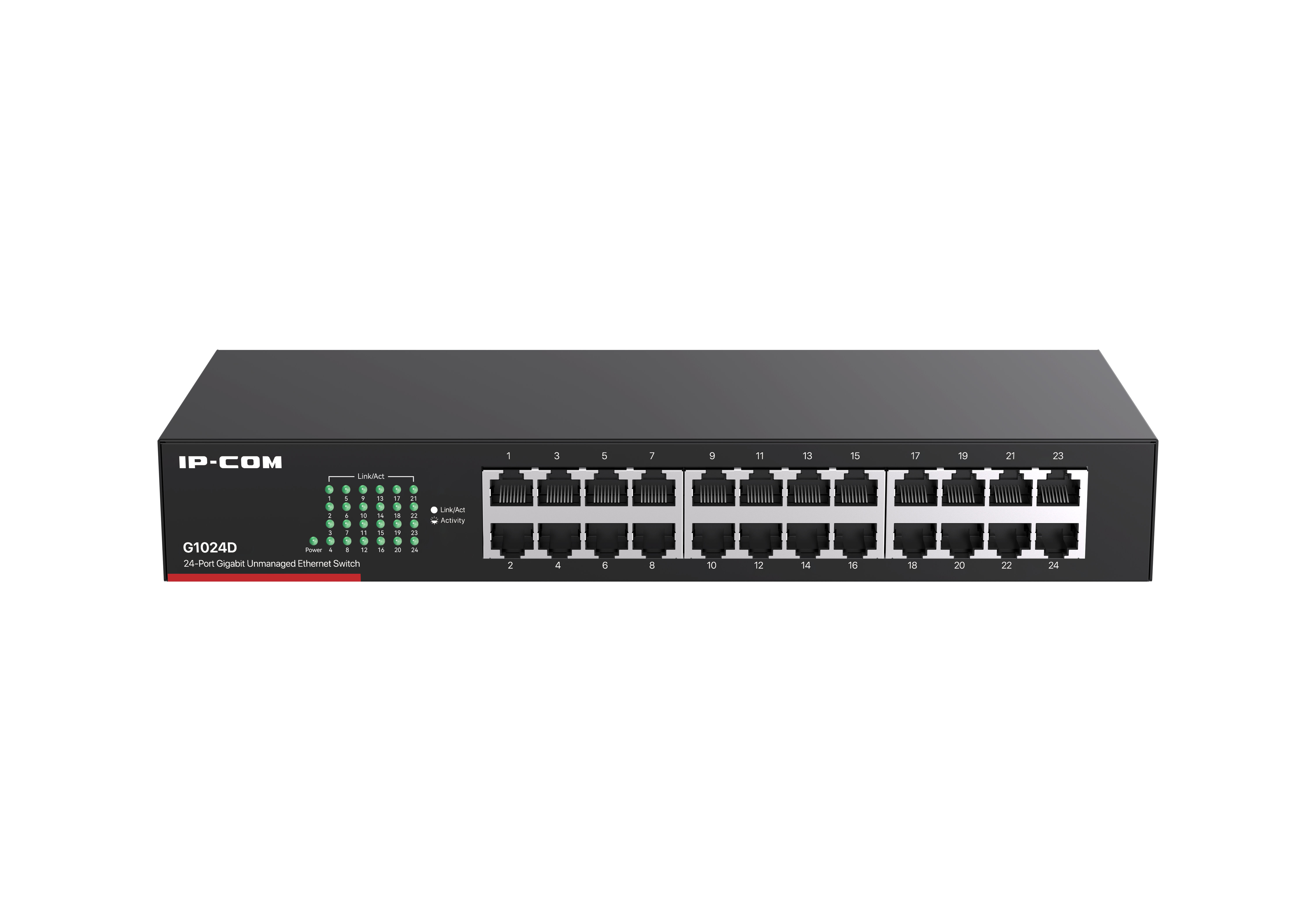 IP-COM 24PORT GIGABIT SWITCH NON-POE L2 UNMANAGED BROWN 240VAC