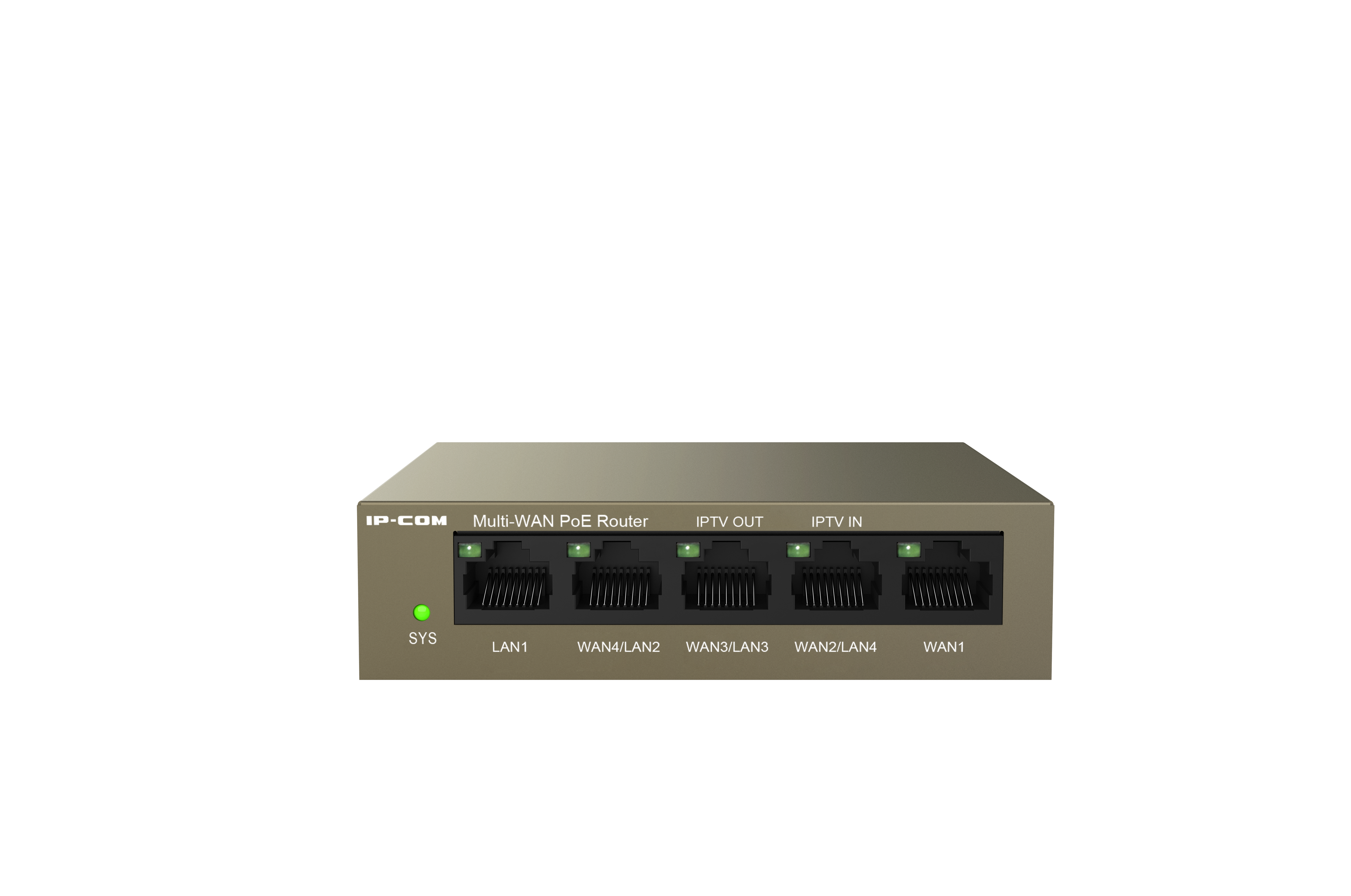 IP-COM 5PORT GIGABIT ROUTER 55W POE BUDGET 4x POE+ BROWN 51VDC