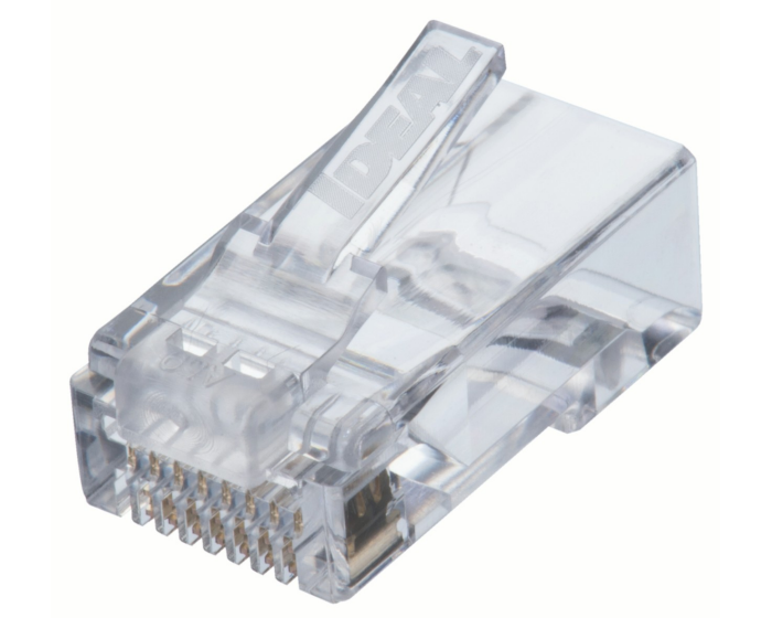 CAT6 Feed-Thru Modular Plug 100/Jar For unshielded CAT6 with 23 or 24 AWG conductors with a max. insulated conductor diameter of 1.04mm, max. jacket diameter of 7.37mm, works with FT-45