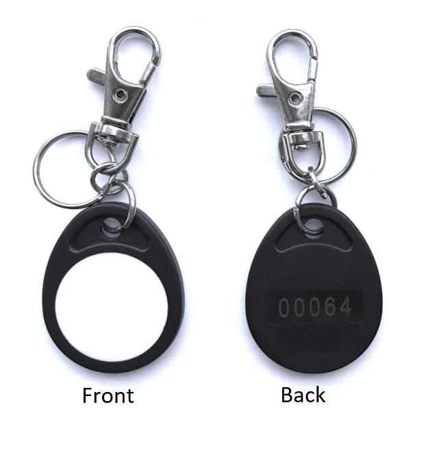 ROUND BLACK PROX TAG, WITH WHITE INSERT COMPATIBLE WITH INDALA PRODUCTS
