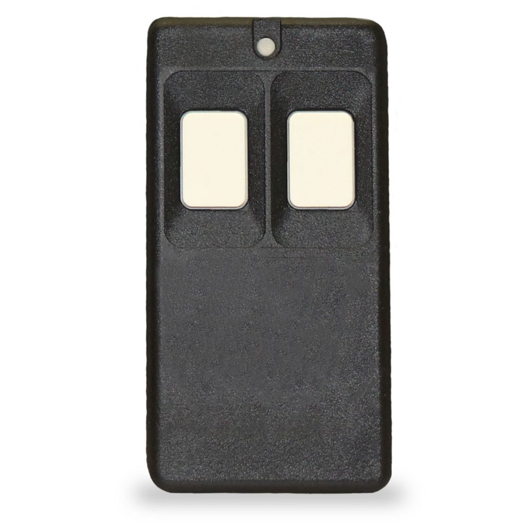 INOVONICS DOUBLE BUTTON FIXED POSITION HOLD UP TRANSMITTER 902-928MHZ BLACK INCLUDE 1x CR2 BATTERY