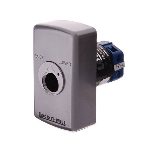 AL515007 AUTO SERIES MULLION MOUNTED KEY SWITCH 2 x KEY POSITIONS DPST WITH 2 x C4 KEYS WITH 