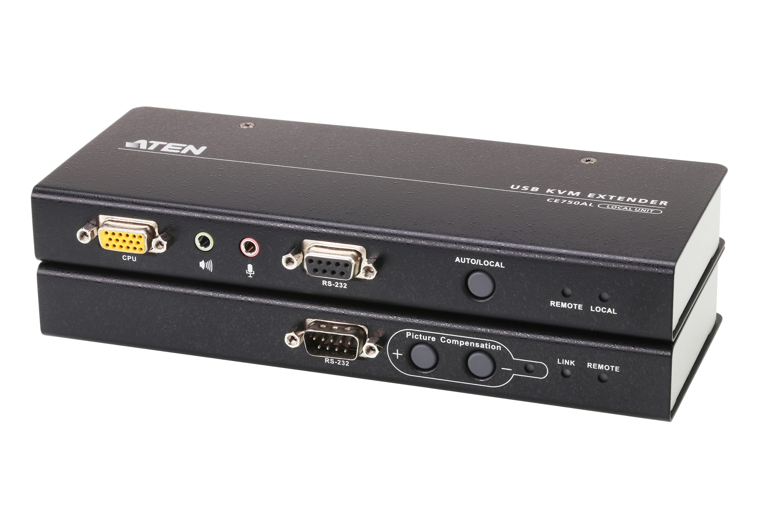 ATEN CE750A USB KVM EXTENDER KIT VGA AUDIO CAT5E UPTO 200M 1920X1200@60HZ 30M