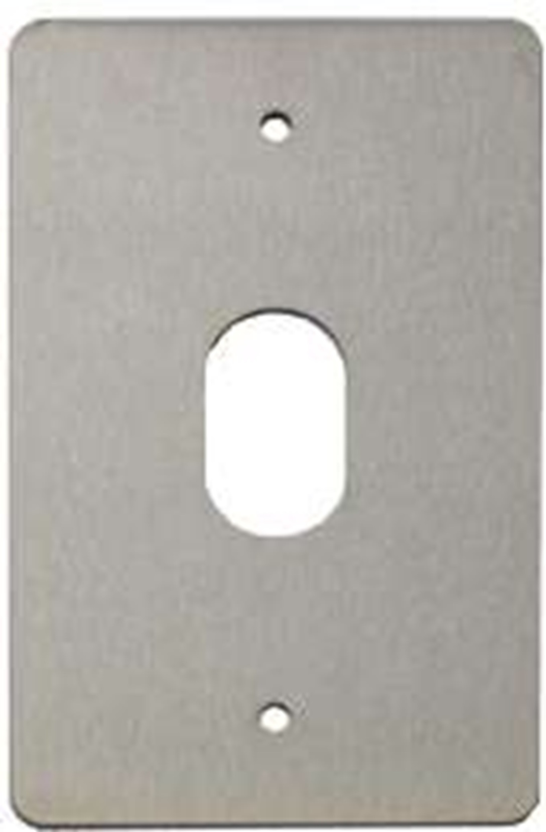LOCK IT WELL OL425002/PZ25 OVAL KEY OVERRIDE SWITCH 2 POLE N/O SURFACE MOUNT STAINLESS STEEL PLATE 70X115MM SILVER