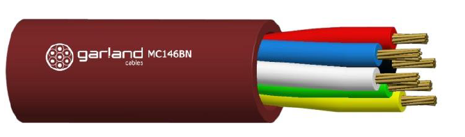 DATA CABLE 14/0.20 6 CORE UNSCREENED PVC SHEATH 250M BROWN
