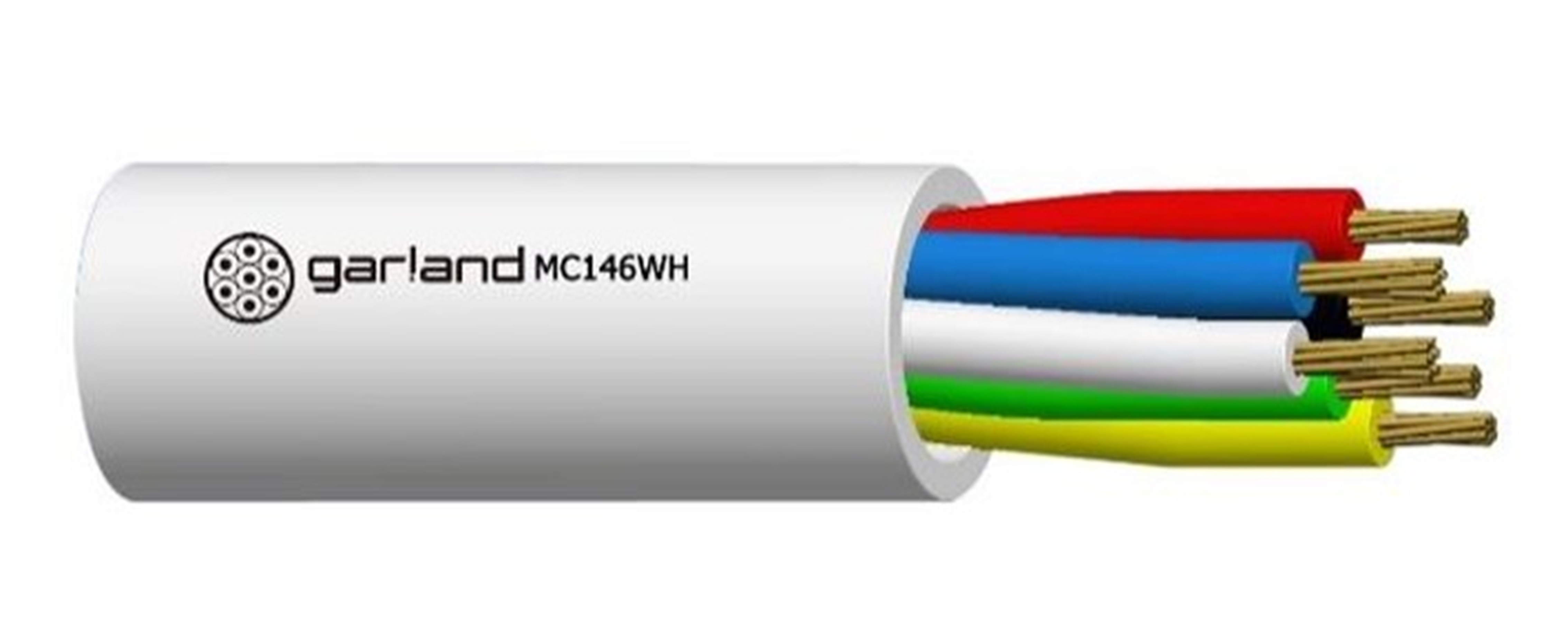 SECURITY CABLE 14/0.20 6 CORE STRANDED UNSCREENED PVC SHEATH 250M WHITE