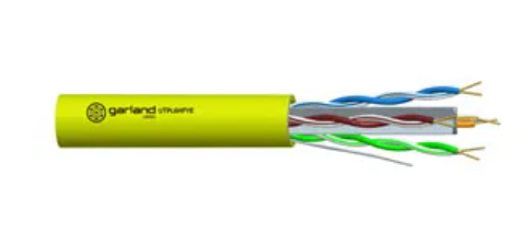 CAT6A UTP LAN CABLE 23AWG 4 PAIR TWISTED SOLID CORE UNSCREENED PE LSZH( L/SMK 0 HAL) SHEATH 305M YELLOW