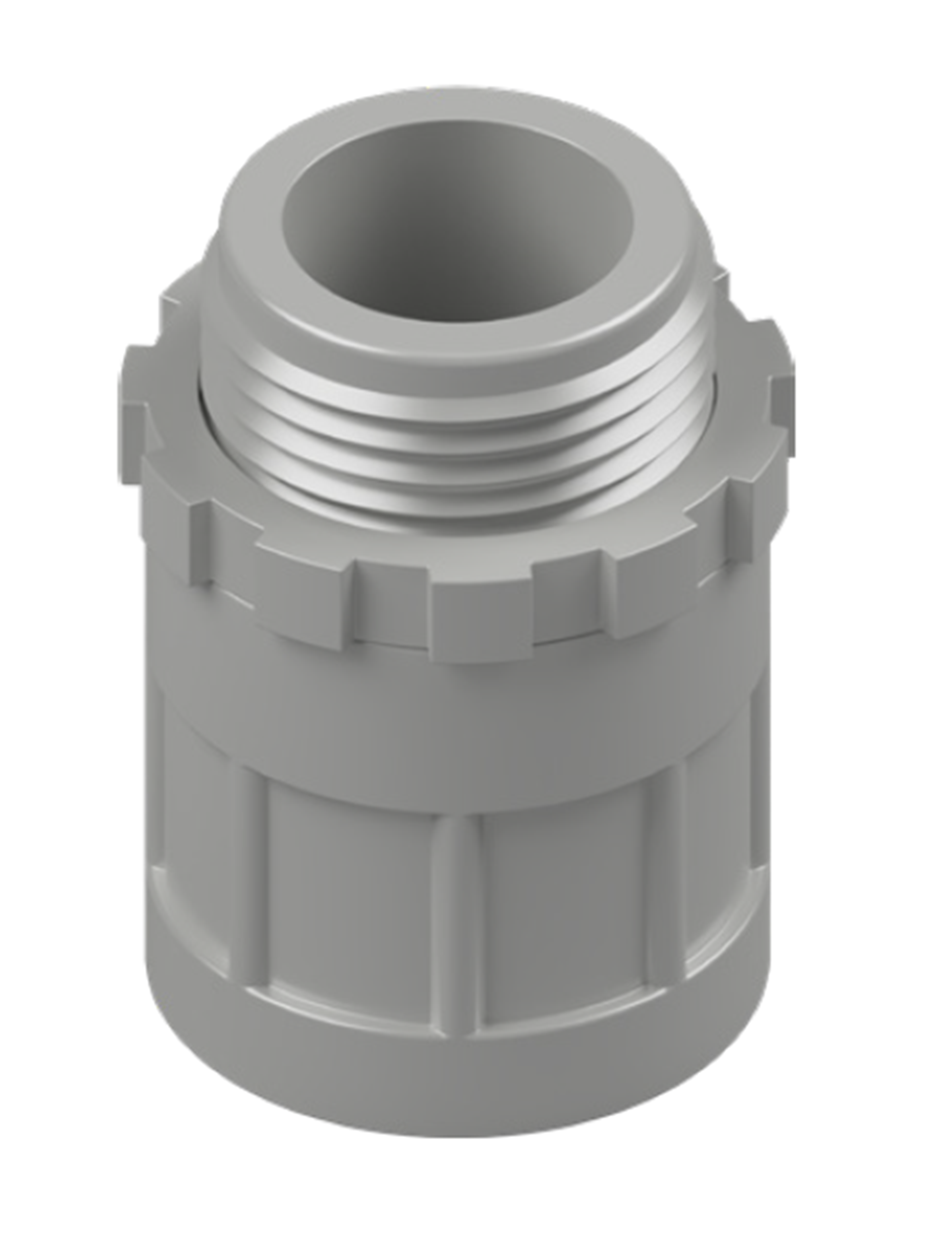 MATELEC ADAP-20G/PS SCREW ADAPTOR AND LOCK RING PVC 20MM GREY