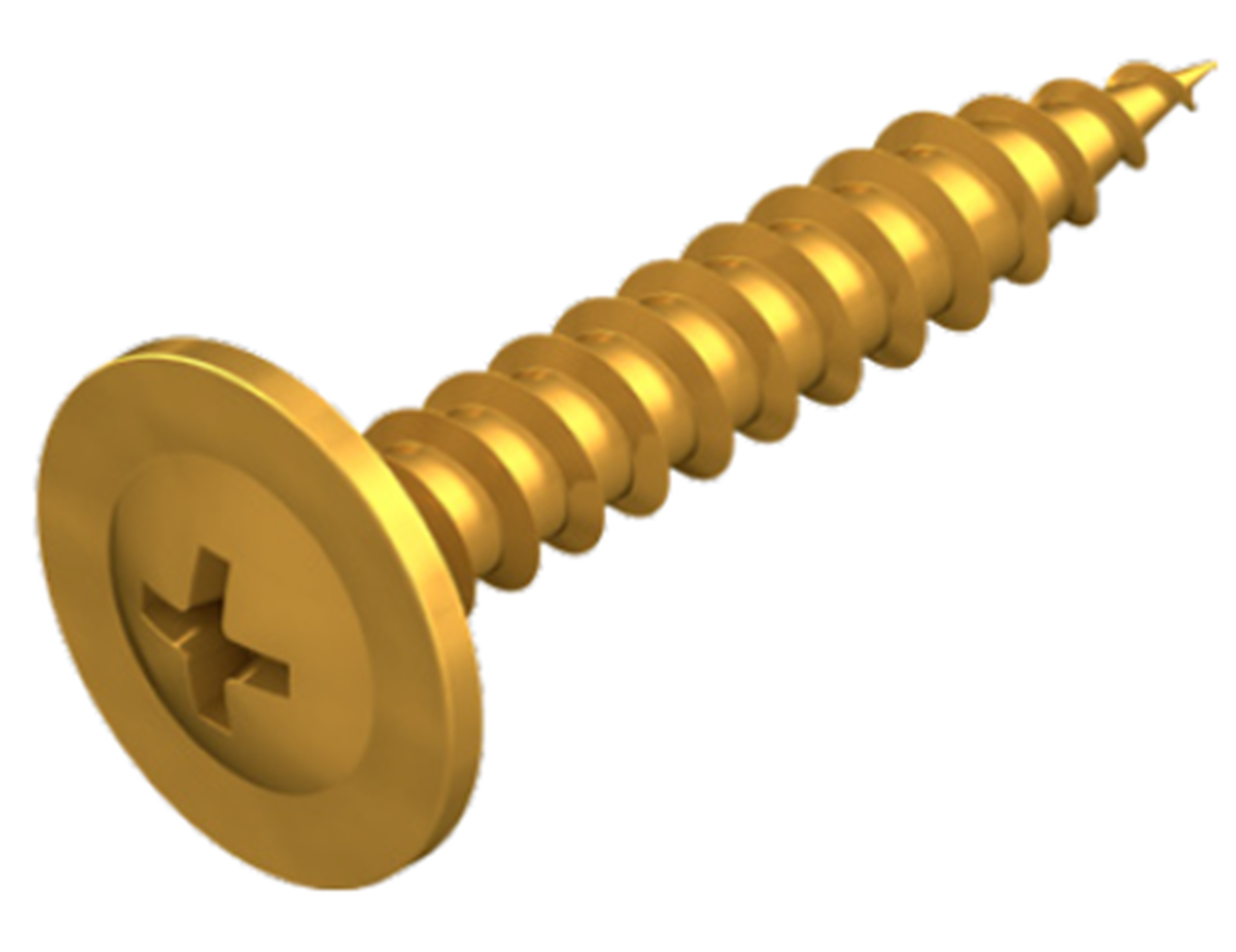 MATELEC BTN-G8M12 BUTTON HEAD NEEDLE POINT SCREW 8G X 12MM 300 PACK GOLD