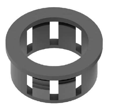 MATELEC BUSH-M25/S SNAP BUSHING NYLON 25MM BLACK