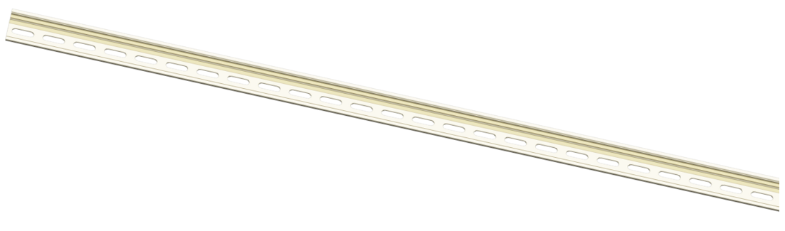 MATELEC DR-7.5X35S/1M DIN RAIL SLOTTED STEEL 35Hx1000Wx7.5D (MM) SILVER