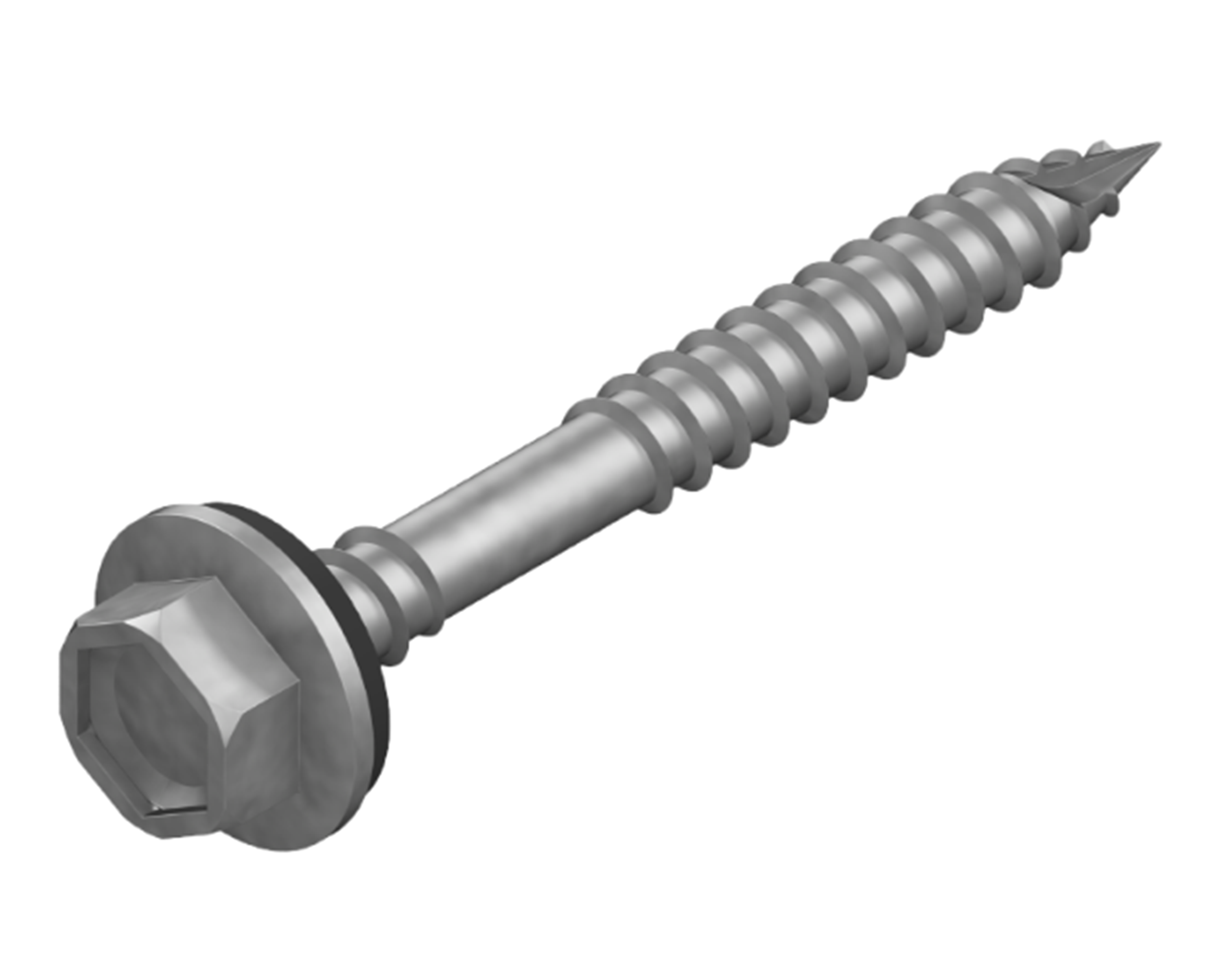 MATELEC MTLHXN-G12M50/GS 12G X 50MM HEX HEAD TYPE 17 ROOFING SCREW WITH SEAL C3 100 PACK