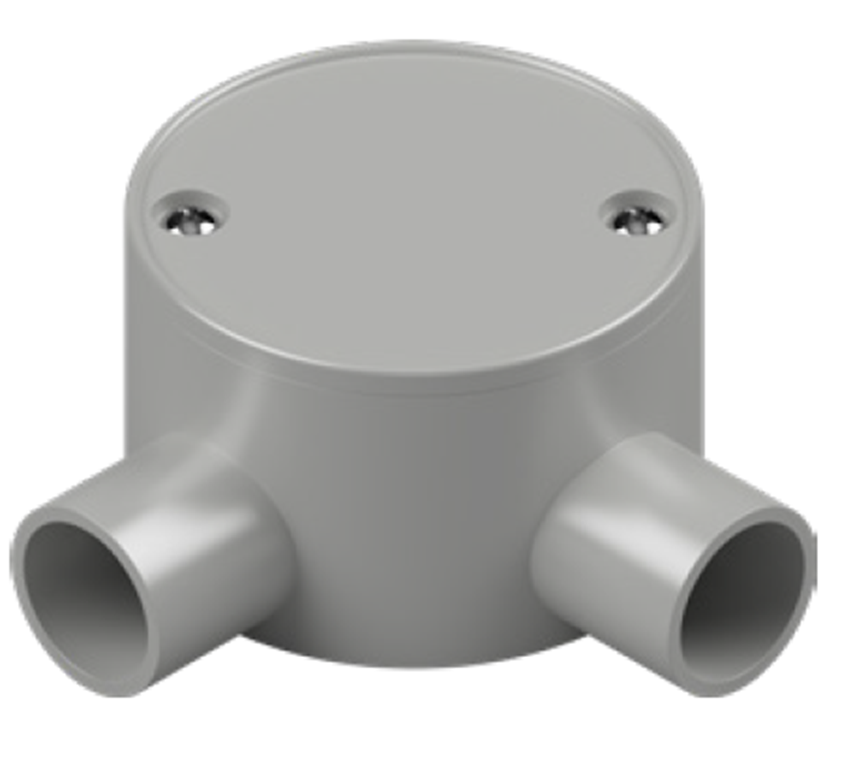 MATELEC JBS-20G/2A PVC JUNCTION BOX 20MM 2 WAY ANGLE SHALLOW GREY