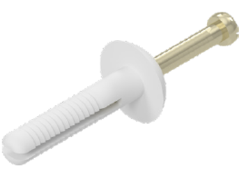 MATELEC NAN-5/25 NYLON ANCHOR NAIL MUSHROOM HEAD 5 X 25MM 100 PACK WHITE