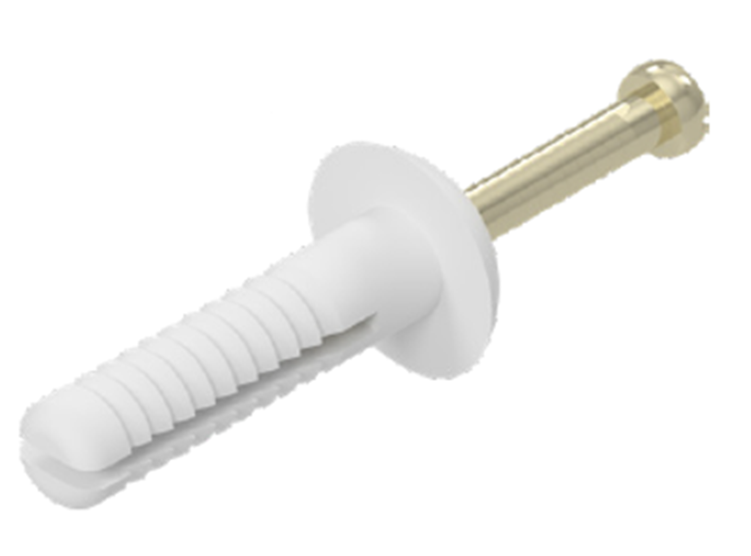 MATELEC NAN-6.5/25 NYLON ANCHOR NAIL MUSHROOM HEAD 6.5 X 25MM 100 PACK WHITE