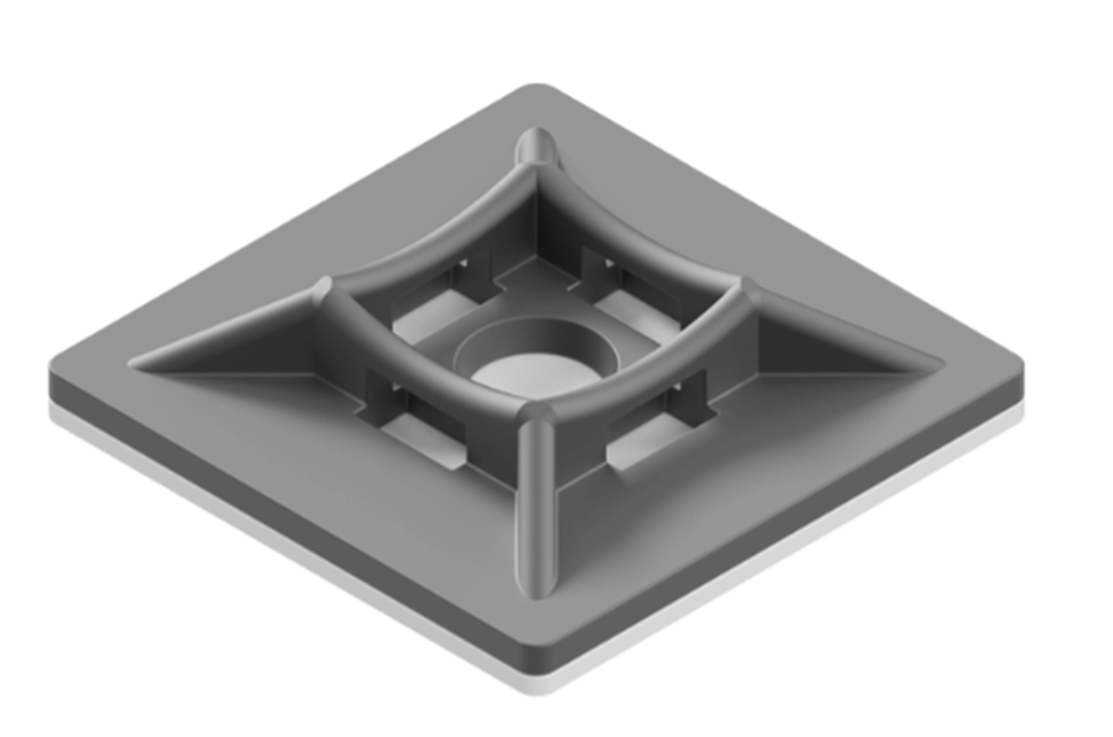 MATELEC MTLNCTM-M28B 28X28MM CABLE TIE MOUNT 3M BACKING TAPE 100 PACK BLACK