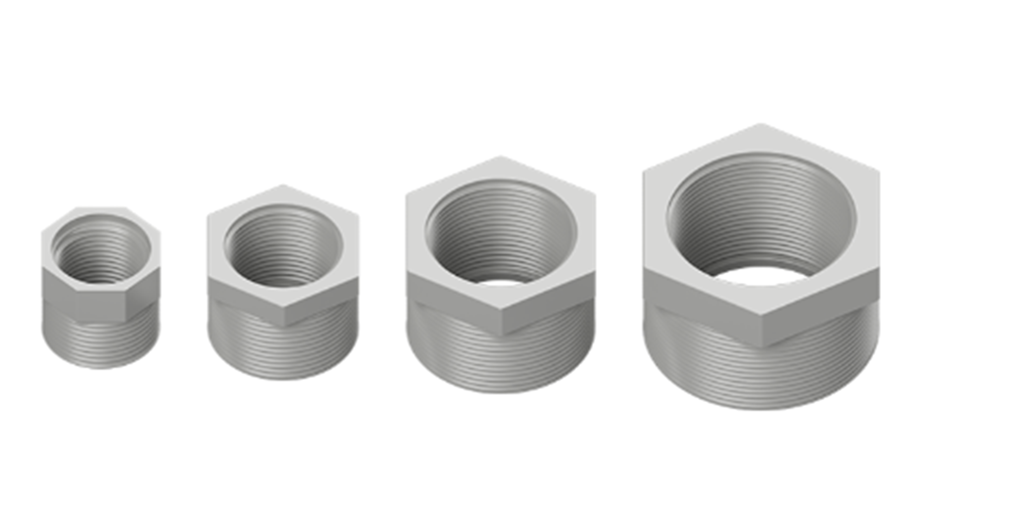 MATELEC MTLRED-25/20G/TH 25/20MM PVC THREADED REDUCER GREY