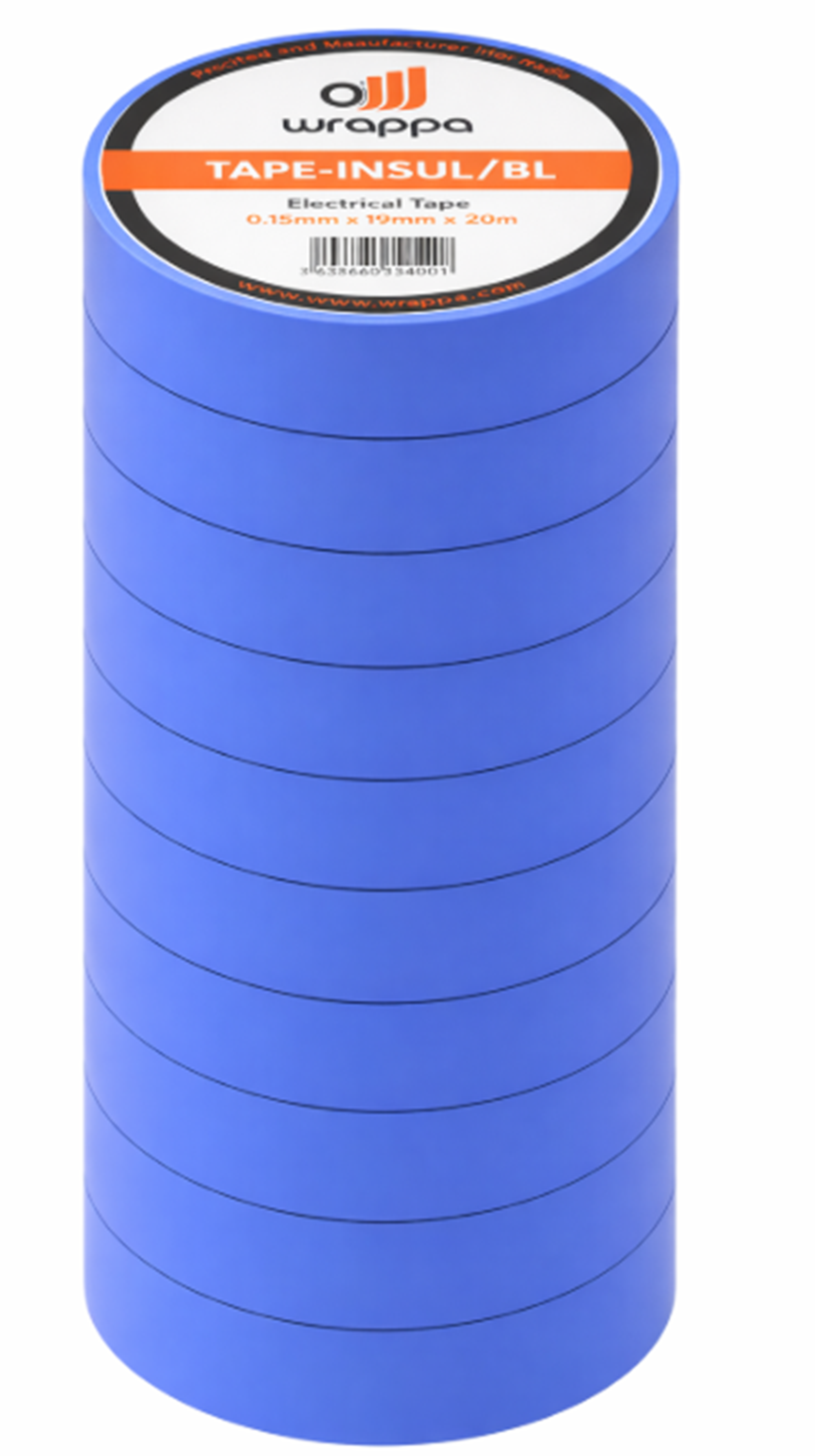 Wrappa®Tape MTLTAPE-INSUL/BL ELECTRICAL INSULATION TAPE BLUE
