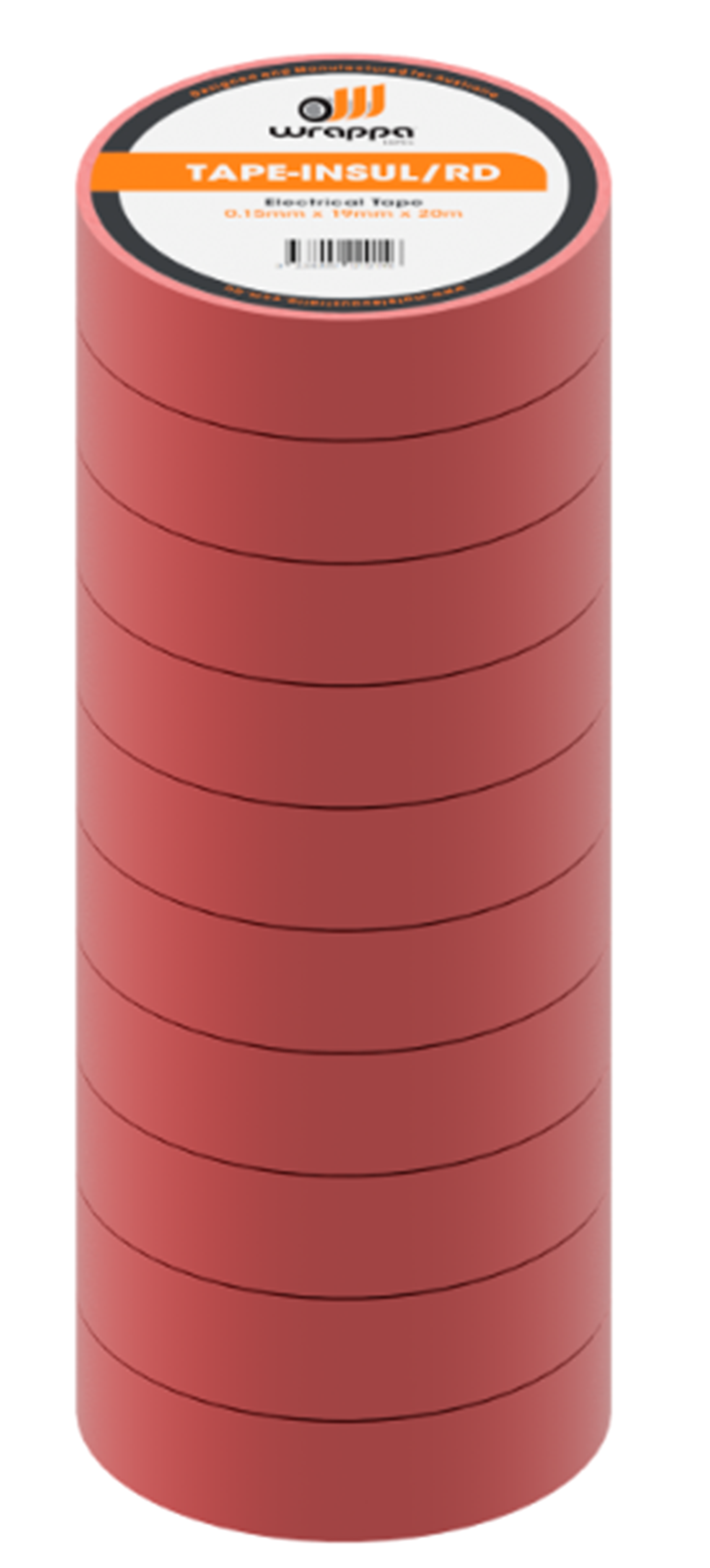 Wrappa®Tape MTLTAPE-INSUL/RD ELECTRICAL INSULATION TAPE RED