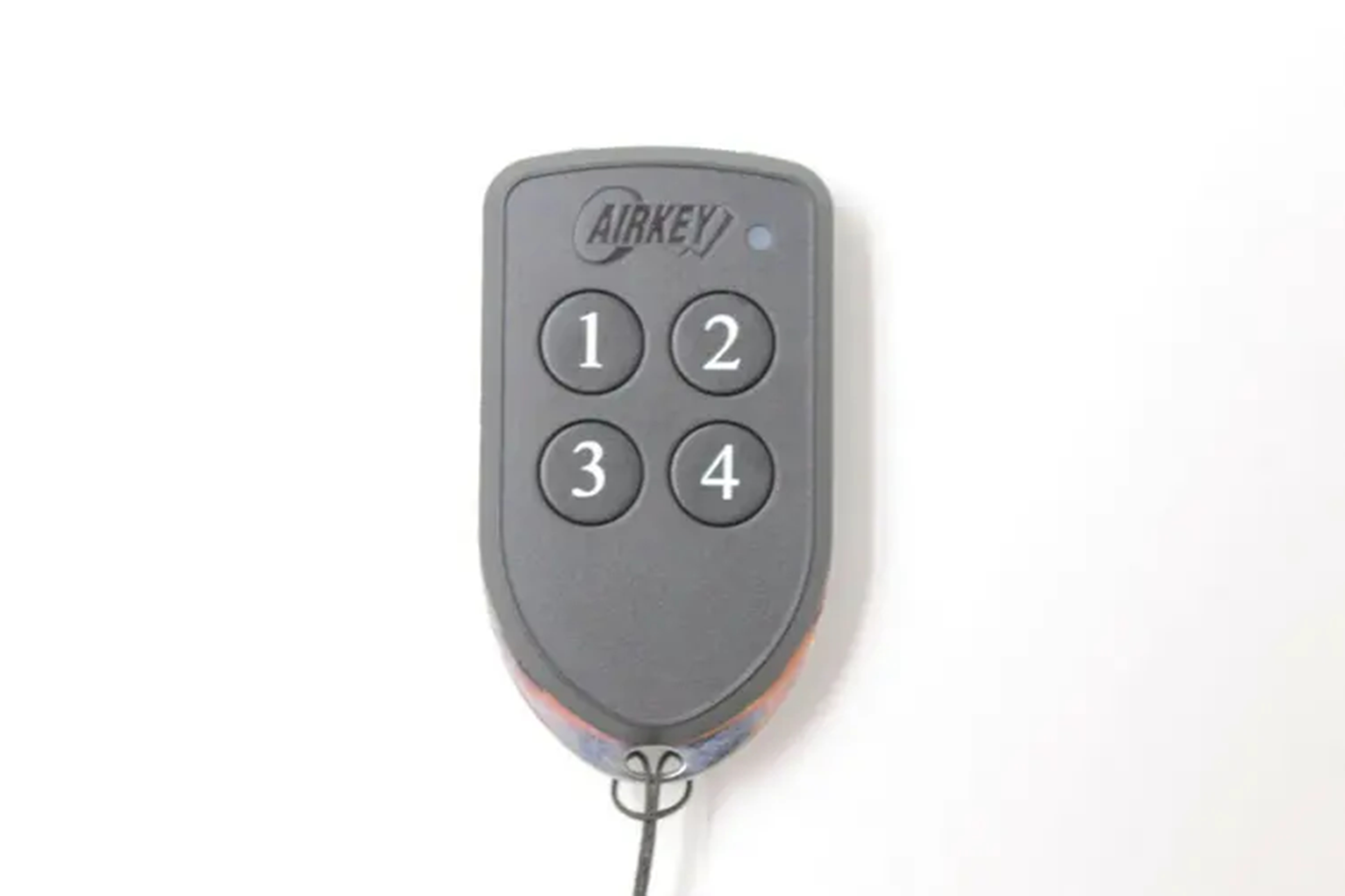 AIRKEY AK4-W30 SERIES 4 4 BUTTON KEY FOB TRANSMITTER 30-BIT WIEGAND 433MHZ IP65 BLACK/SILVER 35.5Hx63Wx12D (MM)