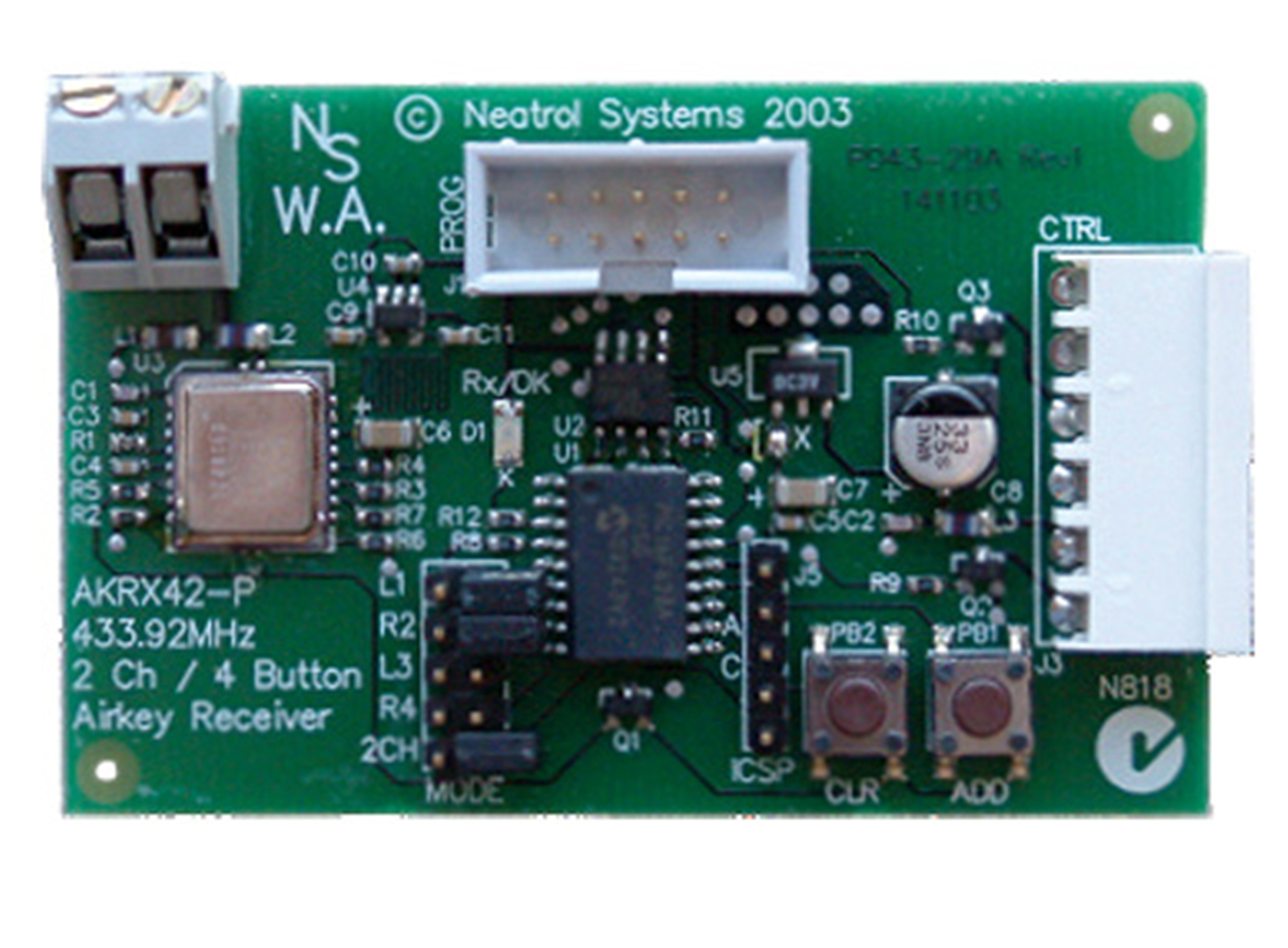 4-CHANNEL STANDALONE 2-OUTPUT PLUG-IN RECEIVER