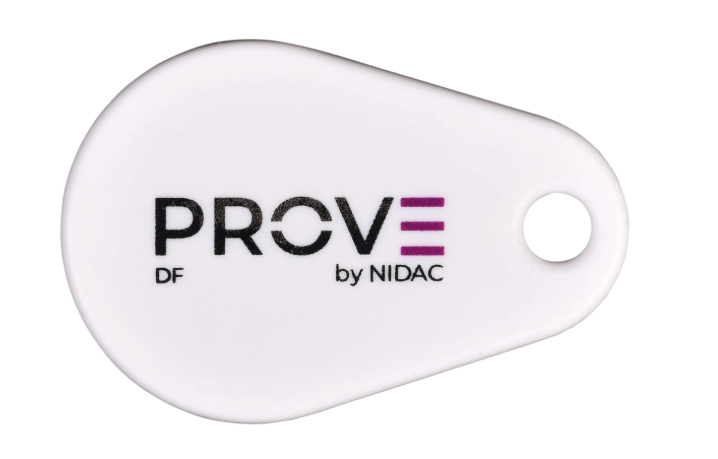 NIDAC COMBO FOB WHITE HID/ EM/ MIFARE CLASSIC/ PRESCO 13.56MHz/ 125KHz