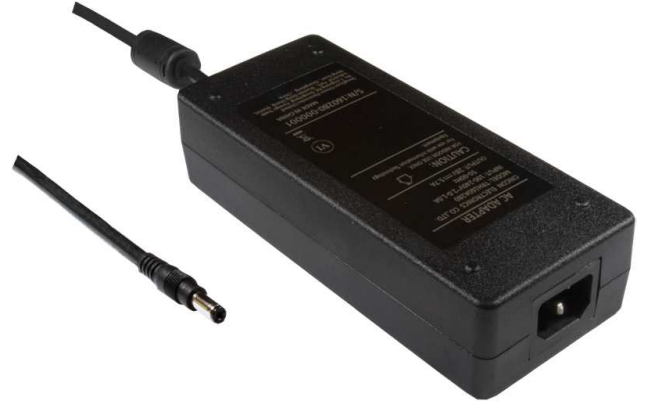 POWERBOX 48VDC 240VAC POWER SUPPLY 3.3A IEC MAINS PLUG C13 1x OUTPUT 2.1mm DC JACK BLACK 1.8M CABLE