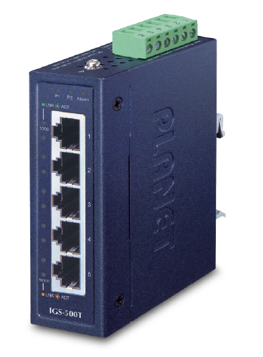 PLANET 5PORT GIGABIT SWITCH NON-POE 5x1G UPLINK BLUE 48VDC