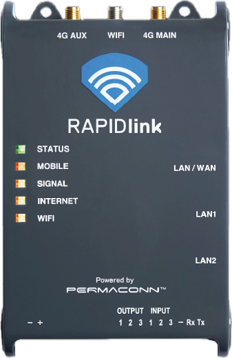 RAPIDLINK RL10 4G LTE-FDD MANAGED 2.4GHz ROUTER SUPPORT FREQ BAND 1/2/3/4/5/7/8/28 UPTO 150Mbps 3x 10/100 Mbps RJ45 10-15VDC