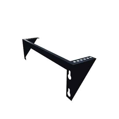 PSS WALL MOUNT BRACKET 4RU BLACK VERTICAL WALL MOUNT