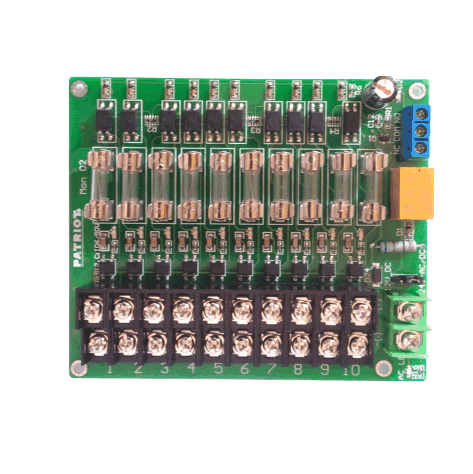 PSS MON 02 MONITORED POWER DISTRIBUTION BOARD - 10X FUSED & MON OUTPUTS OPERATING VOLTAGE 12-24V AC/DC