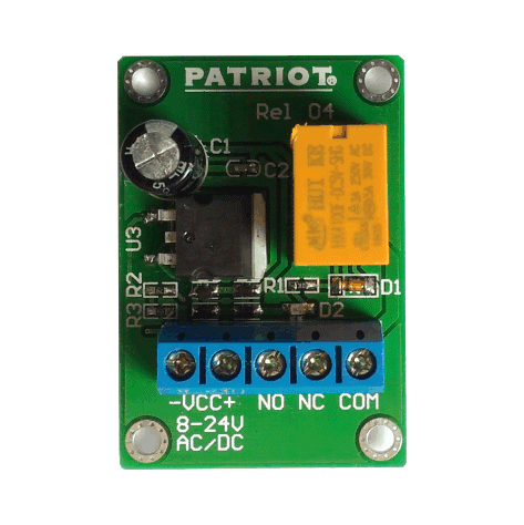 PATRIOT PSS RELAY BOARD SPDT CHANGEOVER RELAY 8-24 VAC/VDC