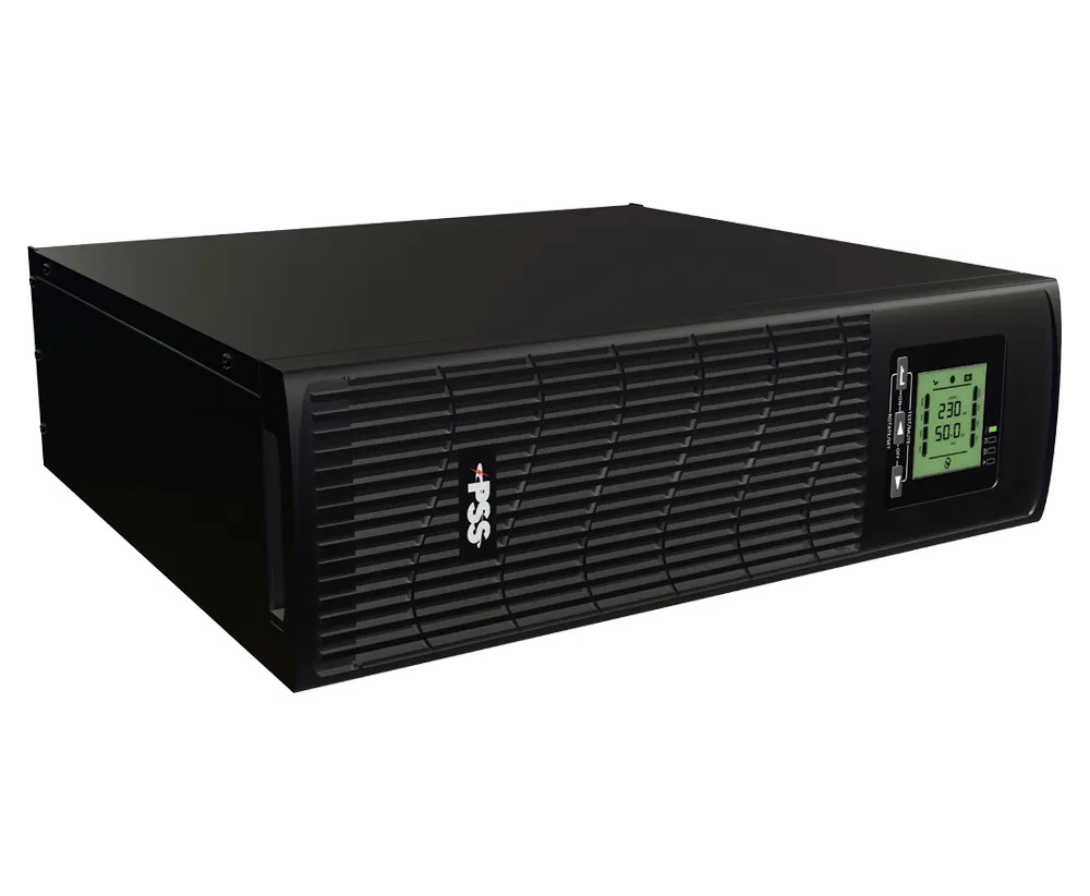 PSS XL+ SERIES 3000VA UPS RACK/TOWER MOUNTED SINGLE PHASE LINE INTERACTIVE SURGE PROTECTION 3x 3-PIN AU SOCKET & 3x IEC SOCKET 4 x BATTERY 12V/9AH 48VDC 3 MIN BACKUP TIME BLACK 2-6ms 1x USB/ RS232 & RJ45 PORT FOR IOT OP TEMP 0 ~ +40