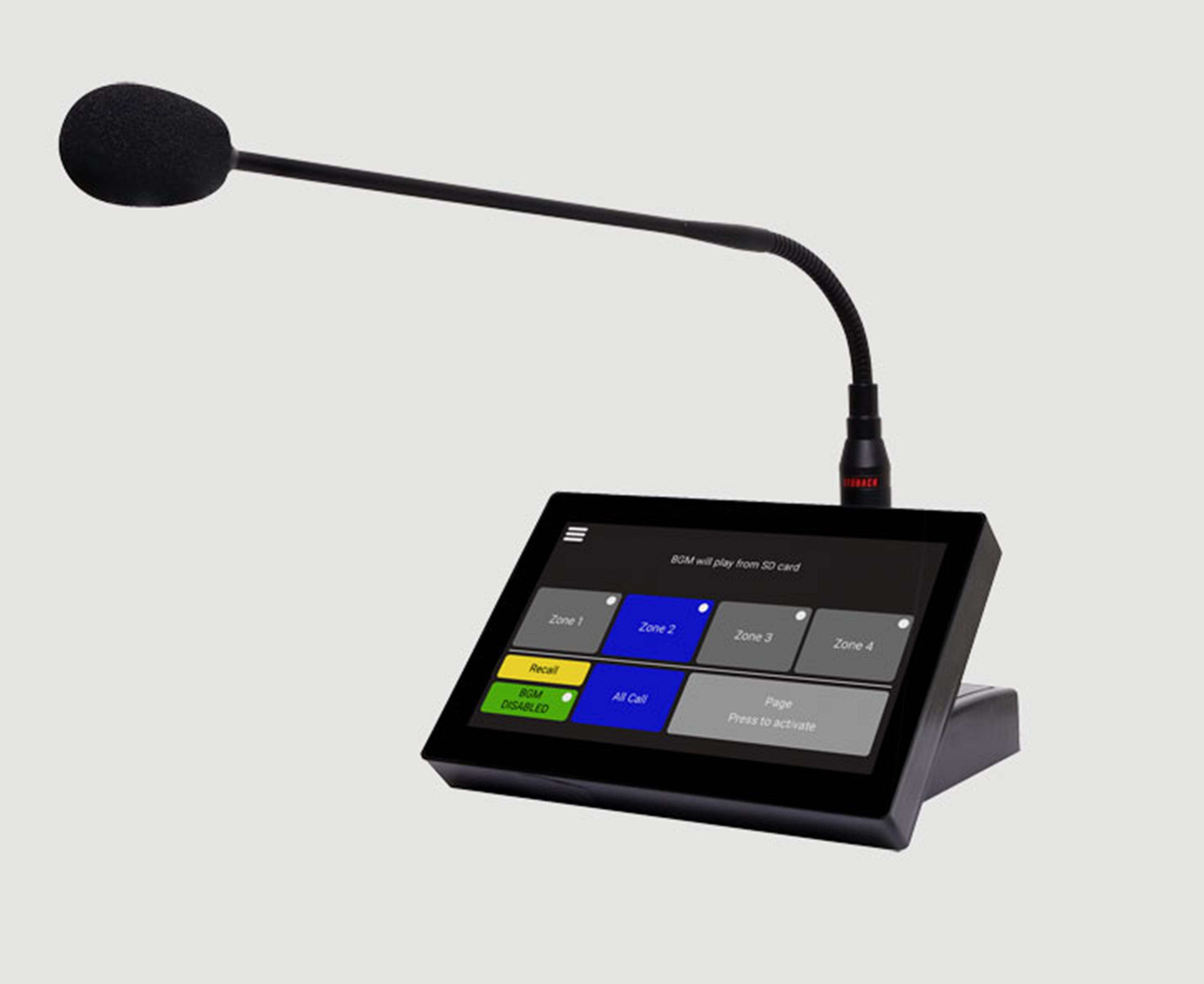 REDBACK A 4660A 7 INCH PAGING CONSOLE BLACK