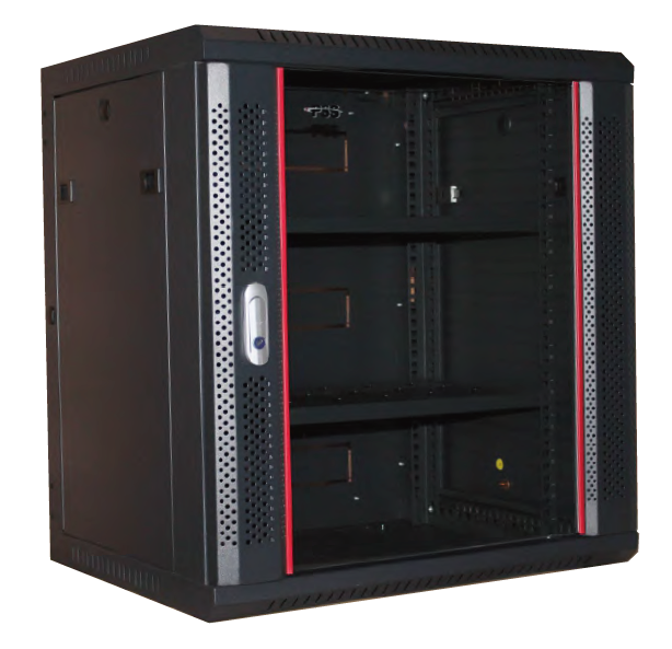 REDBACK 6RU BLK SOLID METAL DOOR (FOR 6RU WM/ZH CABINETS)