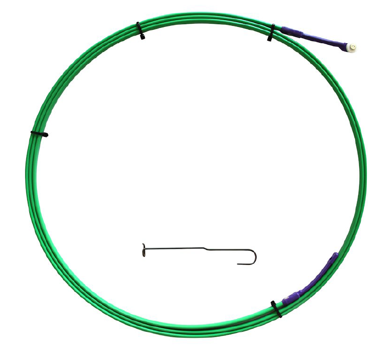 THE FERRET FISH TAPE WITH FISHING HOOK FIBREGLASS GREEN 4M