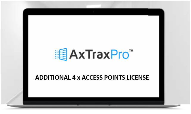 AxTraxPro ADD-ON LICENSE FOR ADDITIONAL 4x ACCESS POINTS/ RDR *REQUIRES STD BASE LICENSE*